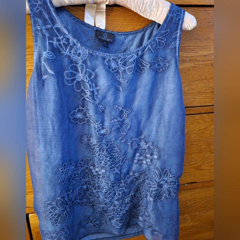 Curations embroidered tank top